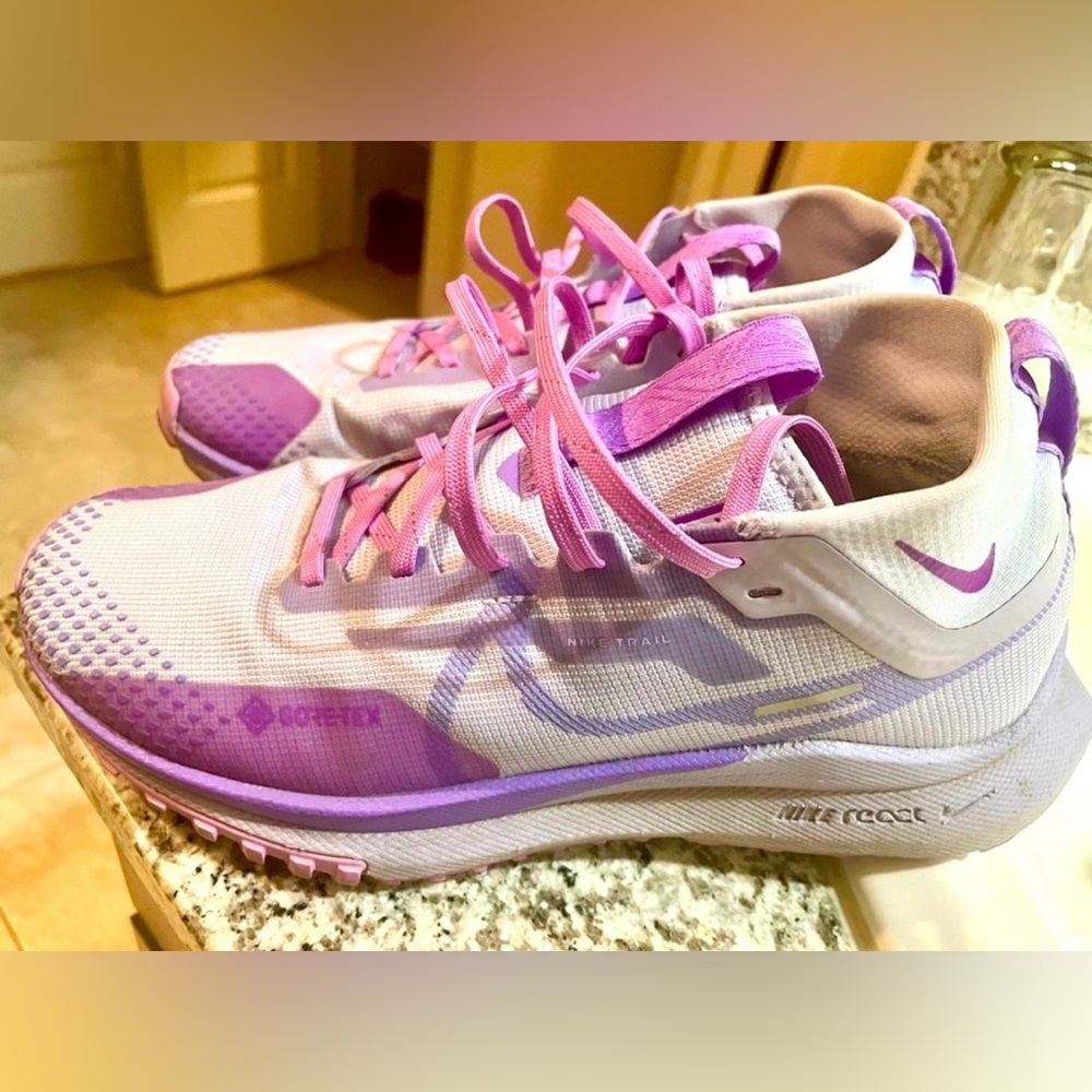 Nike Women's React Pegasus Trail 4 GTX Running Gore Tex Shoes.